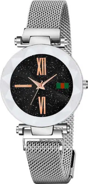 Casual Metal Analog Watch For Women (Silver) (MP-57)