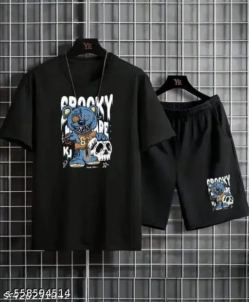 Cotton Blend T-shirt for Women, Black (XS)