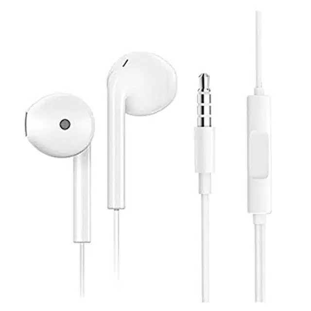 In-Ear 3.5 mm Wired Earphone with Mic, White