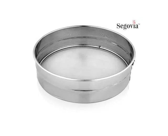 Segovia Stainless Steel Fine Mesh Flour Strainer 21.5 cm, Silver, SS-11