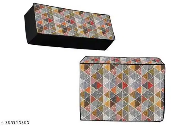 Split 1.5 Ton AC Cover for Indoor & Outdoor Unit, Multicolor, Set of 1