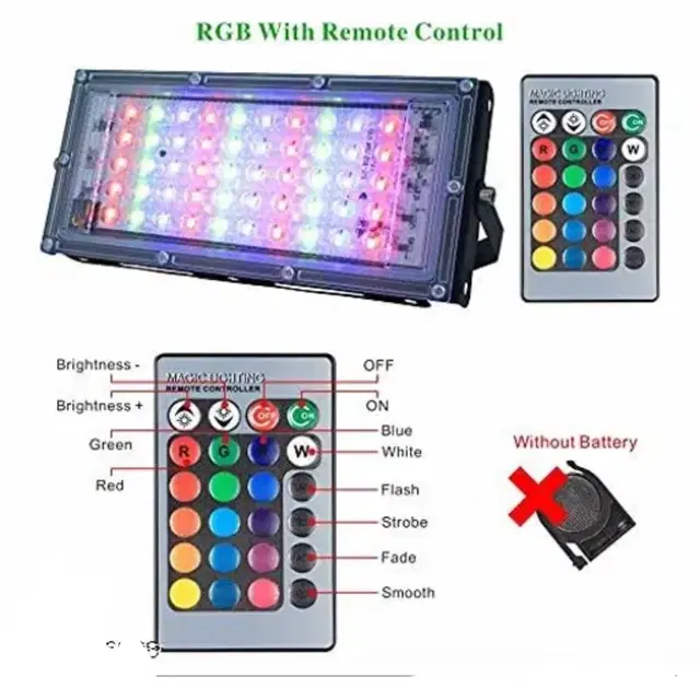 RGB LED Brick Lights, Multicolor, 50 W