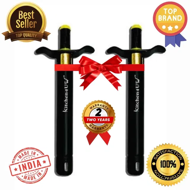 Kitchen4U Gas Lighter, Black, Pack of 2