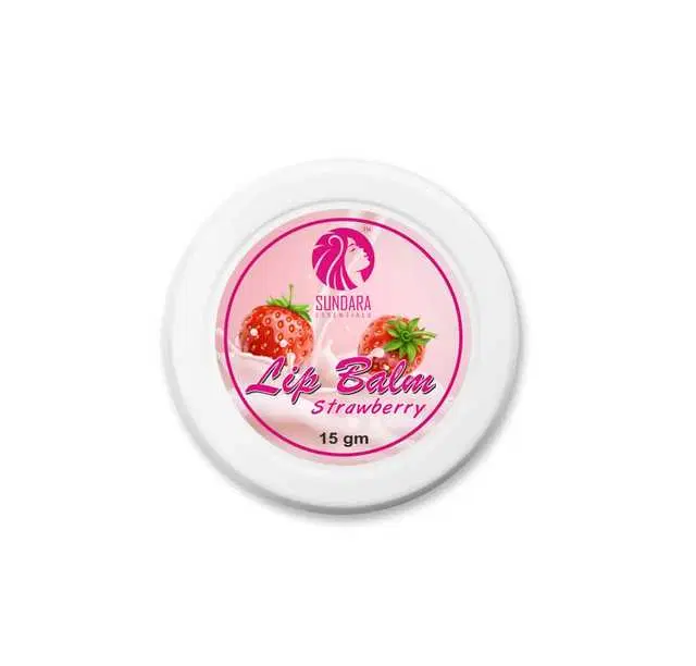 Sundara Essentials Strwaberry Lip Balm, Pack of 1, 15 g, DH-22