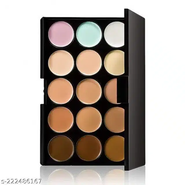 15 Color Matte Concealer Palette, Multicolor
