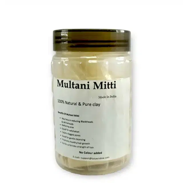 Lazywindow Powder Natural and Pure Herbal Multani Mitti Cream, Lw-068