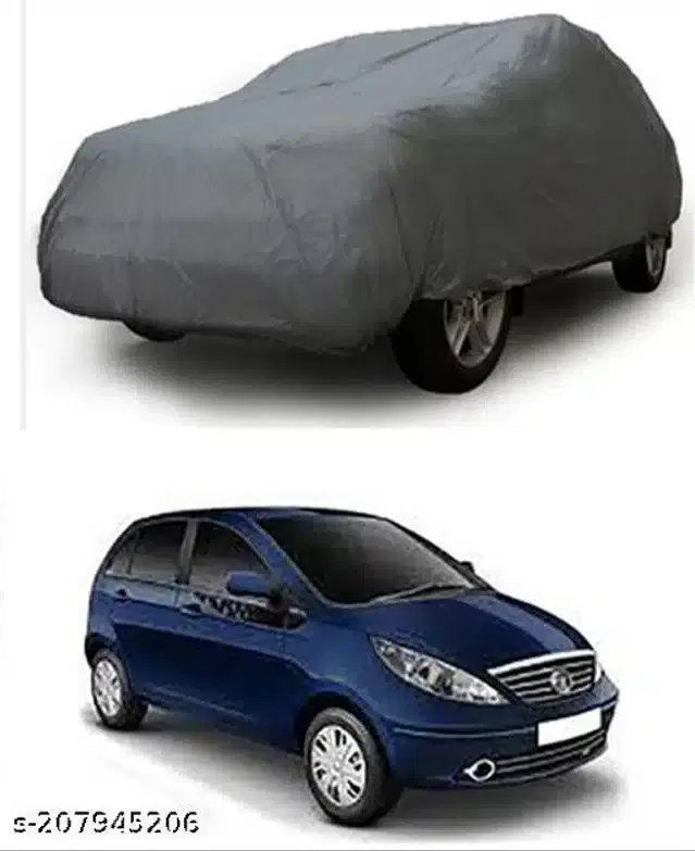 Taffeta Waterproof Car Cover for Tata Indica Vista, Multicolor