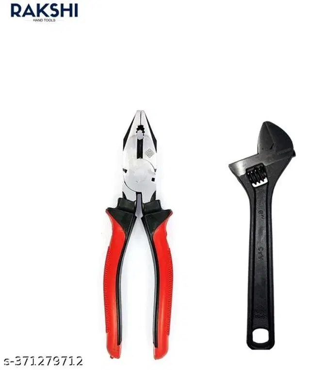 Spanner with Cutting Plier, Red & Black, Set of 2