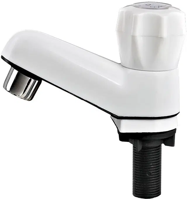 Plastic Pillar Taps, White