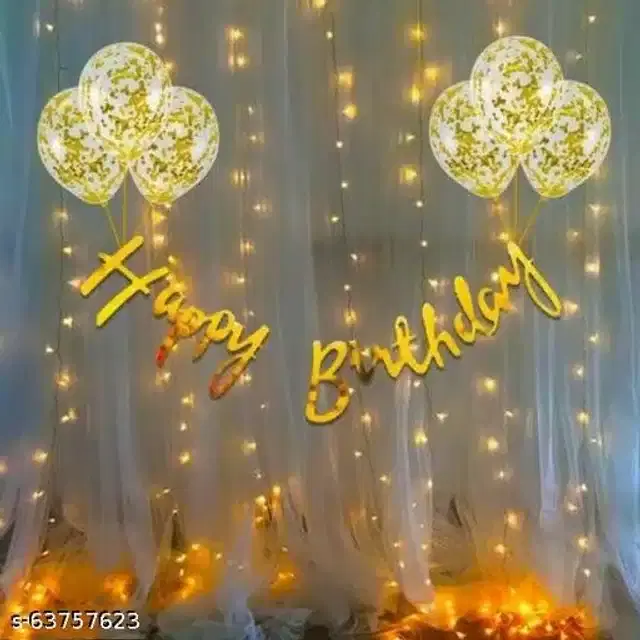 Birthday Party Decoration Kit, Multicolor, Set of 10