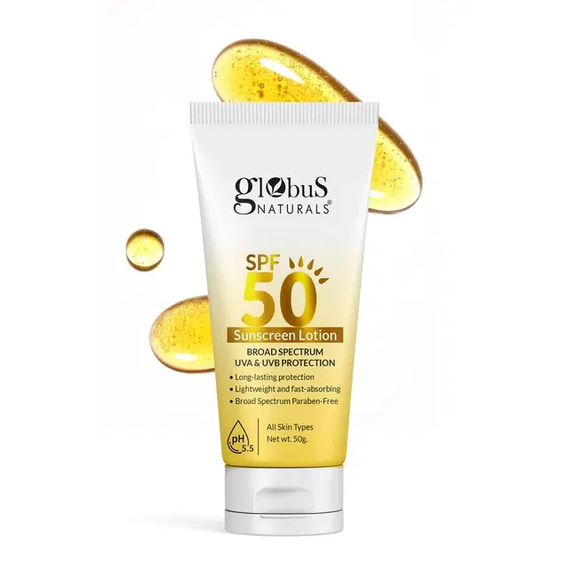 globus Naturals Sunscreen Spf 50+++ Ultimate Shield Triple Uva Defense 50 g
