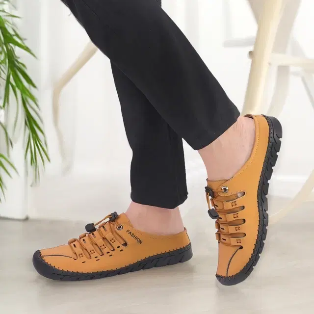 Loafers for Men (Beige, 6)