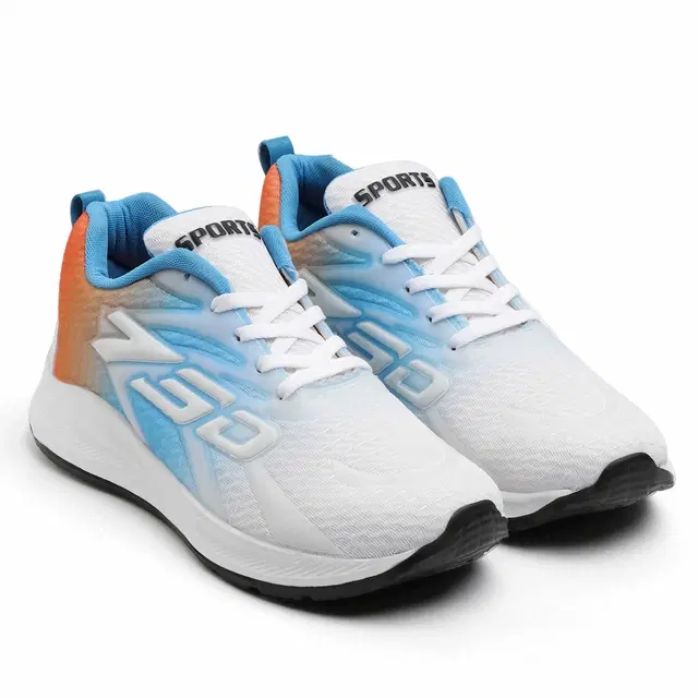 Sports Shoes for Men, Orange & Blue (6)