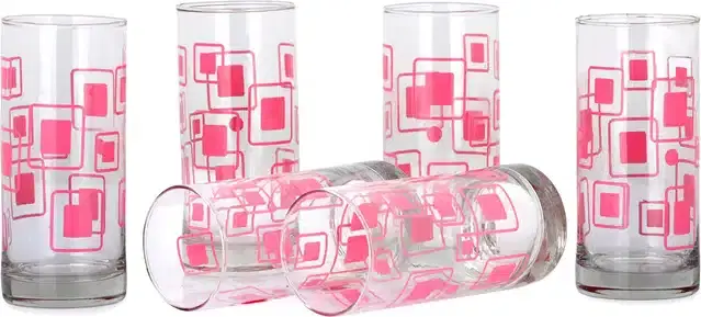 Liquor cum Cocktail Glasses, Transparent, 300 ml, Pack of 6