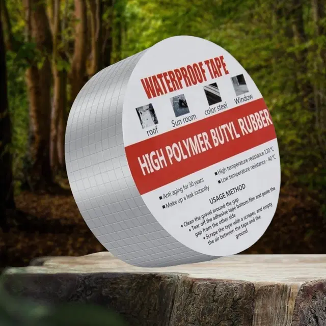 Aluminium Single Sided Self Adhesive Tape, Silver, 5 m