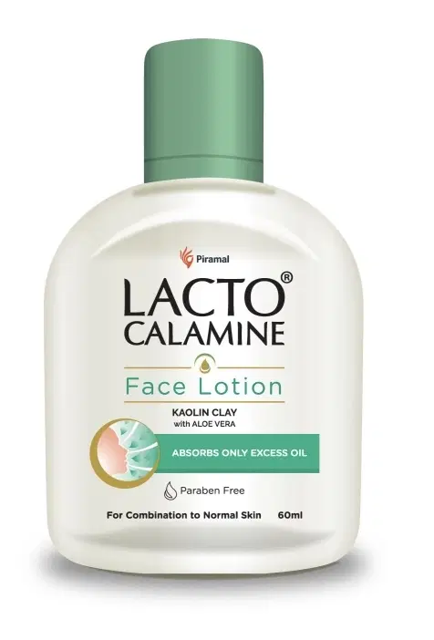 Lacto Calamine Face Lotion With Aloe Vera 60 ml (For Normal Skin)