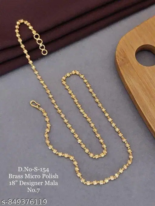 Elegant Necklace for Women (Gold, Free Size)