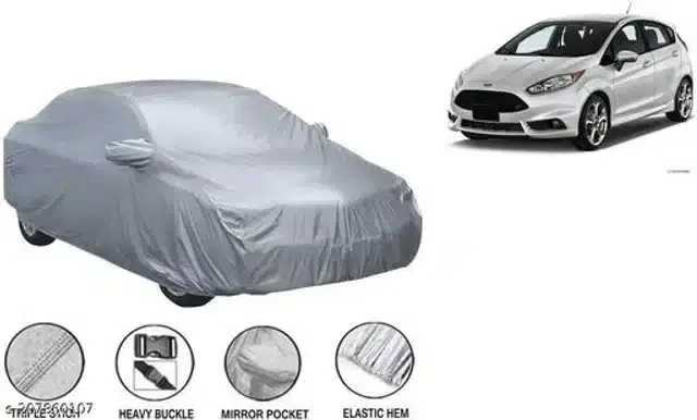 Taffeta Waterproof Car Cover for Ford Fiesta, Multicolor