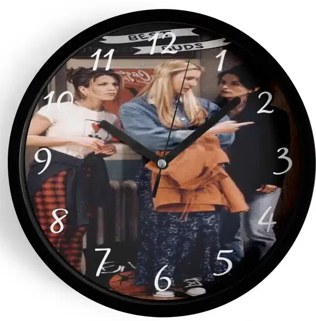 Analog Wall Clock for Home, Multicolor, 7 Inches