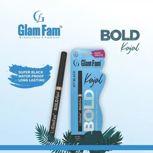 Glam Fam Long Lasting Waterproof Kajal, Black