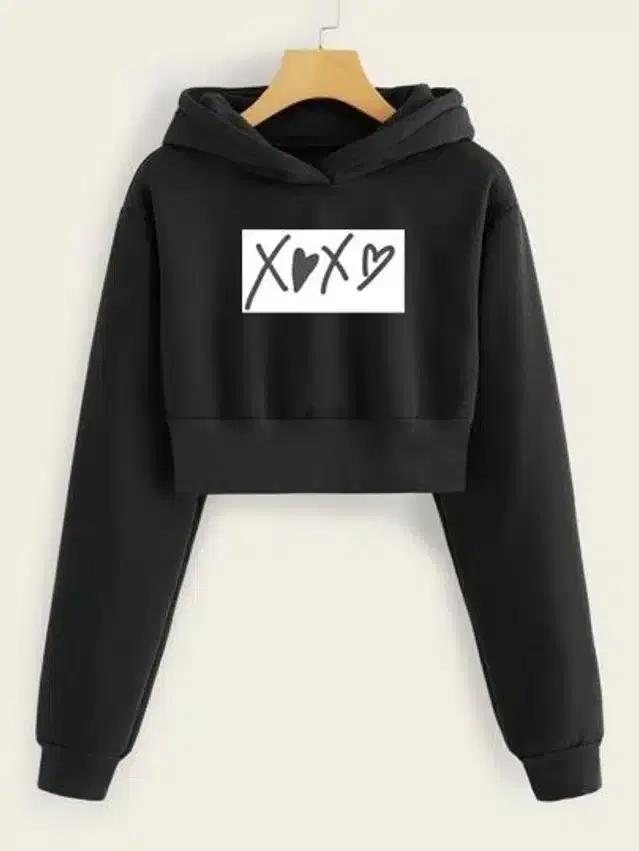 Long Sleeves Hoodie for Women (Black, XL)