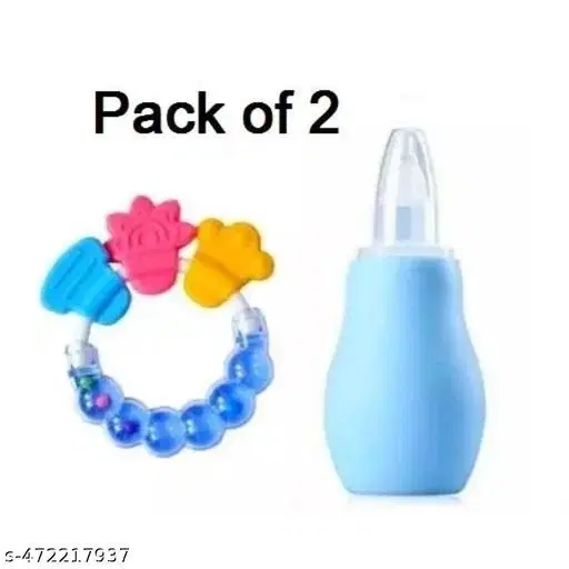 Rattle Teether Plus Nose Cleaner Aspirant Combo