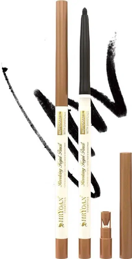Shryoan Revolving Kajal Pencil With Sharpner, Black, 1.2 g, Pack Of 1