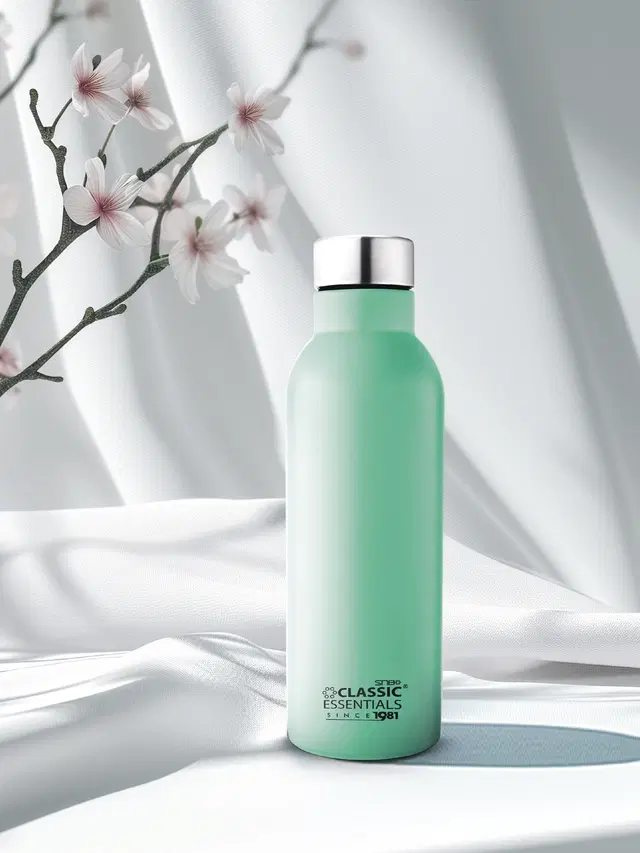 Stainless Steel Water Bottles, Mint Green, 1000 ml