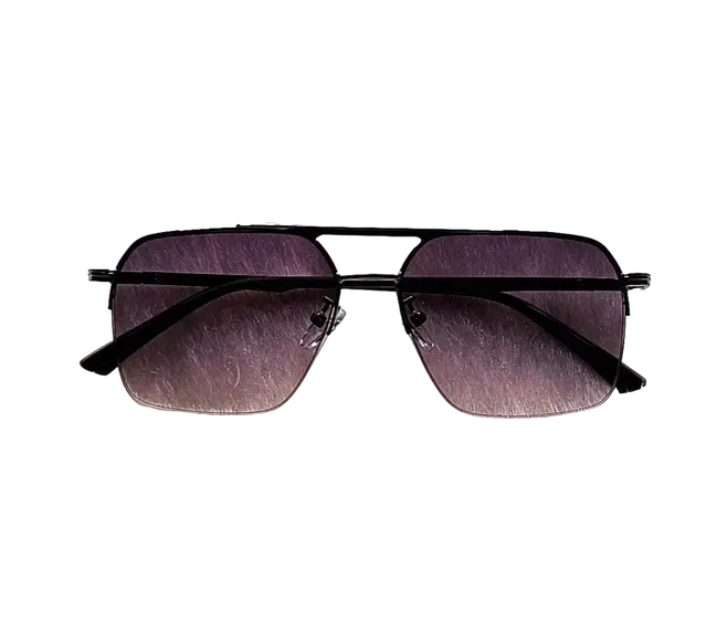 UV Protected Stylish Sunglass for Women (Black & Purple)