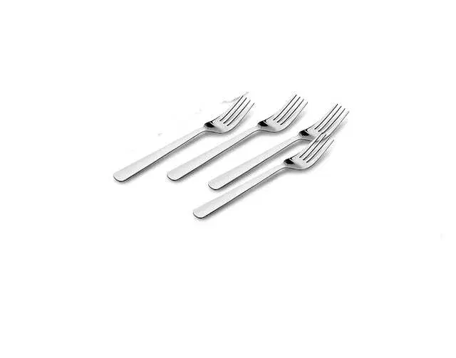 Stainless Steel Tea fork Cutlery Set, Sliver, Pack of 4