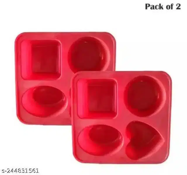 Ice Cube Trays, Green, Pack of 2
