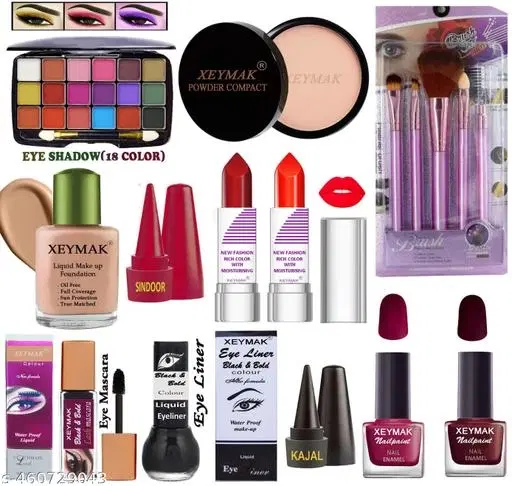 Face Makeup Combo, Multicolor, Set of 1