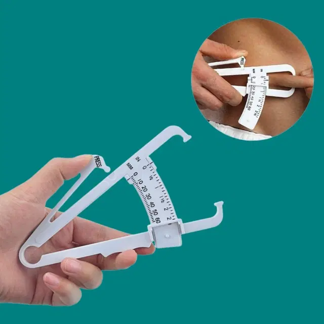 Lightweight Eco-Friendly Body Fat Measuring Caliper, Multicolor, Pack of 1