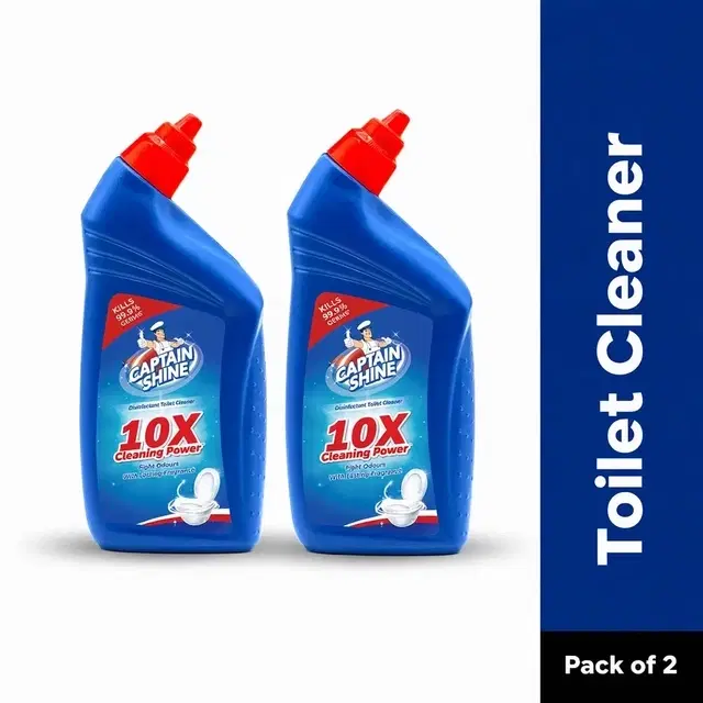 Captain Shine Disinfectant Toilet Cleaner - 2X250 ml (Pack of 2)
