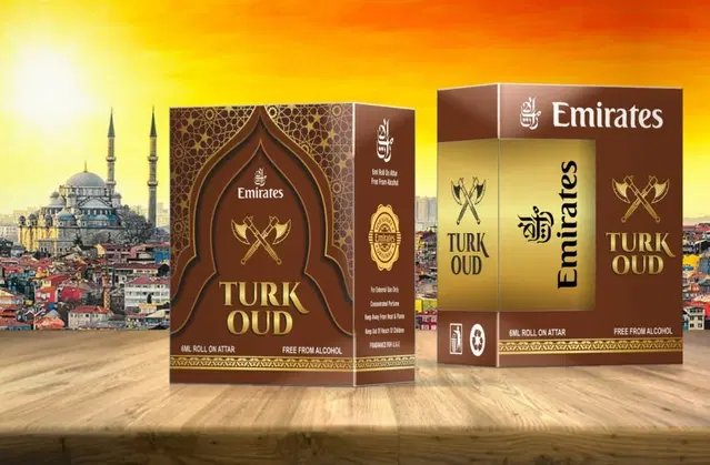 Emirates Turk Oud Alcohol Free Roll On Ittar for Men & Women, 6 ml