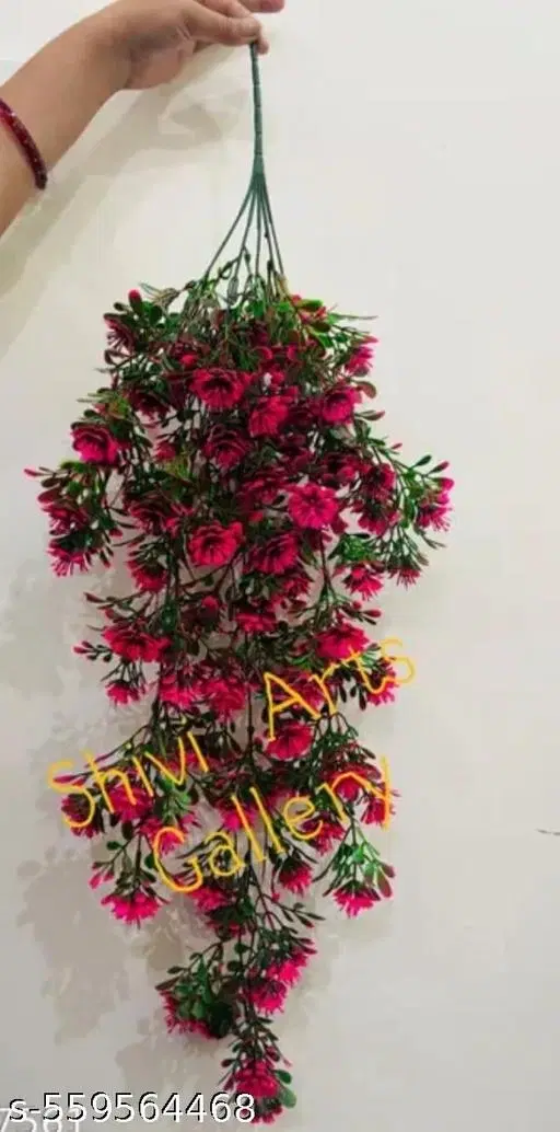 Hanging Artificial Leaf Bunch, Multicolor