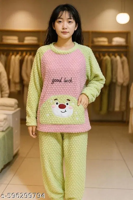 Casual Nightdress for Women (Multicolor, L)