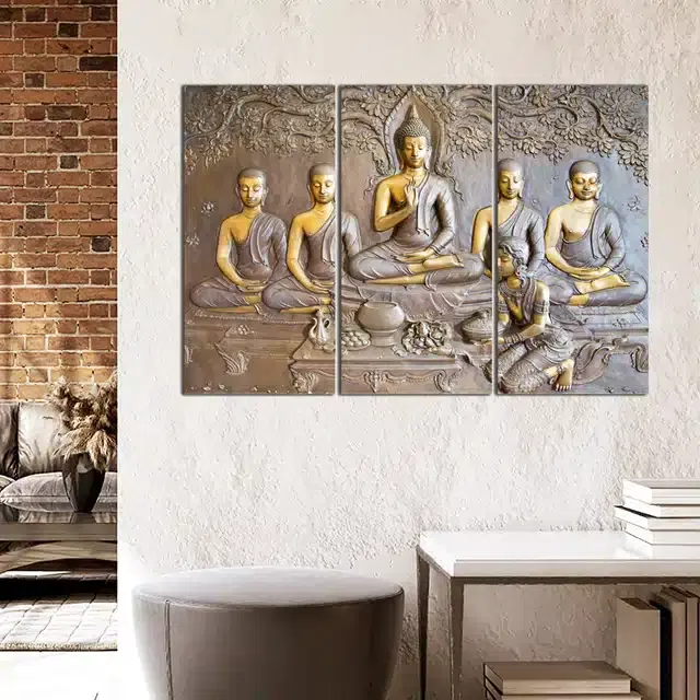 Wooden Wall Paintings, Set of 1, Multicolor, 24x16 Inches