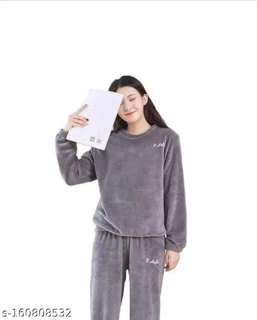 Comfort Nightdress for Women (Grey, L)