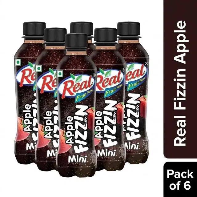 Real Fizzin Apple 6X600 ml (Pack of 6)
