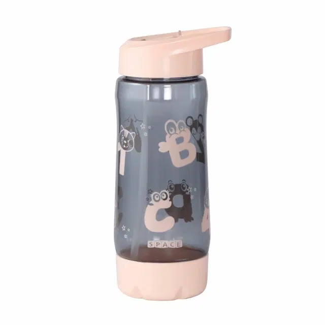 Plastic Water Bottle For Kids ,Multicolour ,(600ML) , Pack Of 2