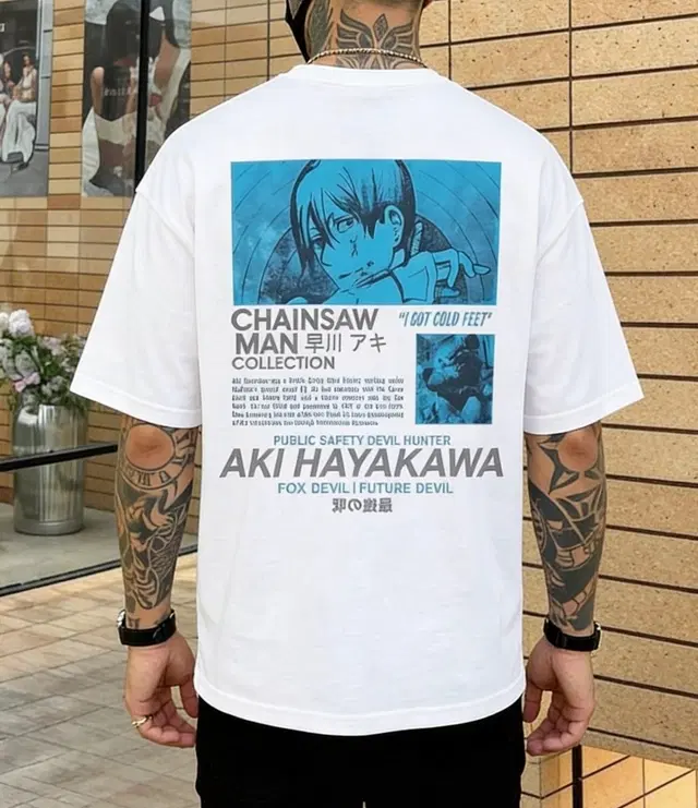 Cotton Printed T-shirt for Men, White (XL)