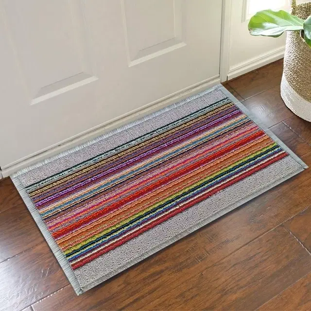 Status Polypropylene Door Mat with Anti Slip Backing [38x58cm] Grey