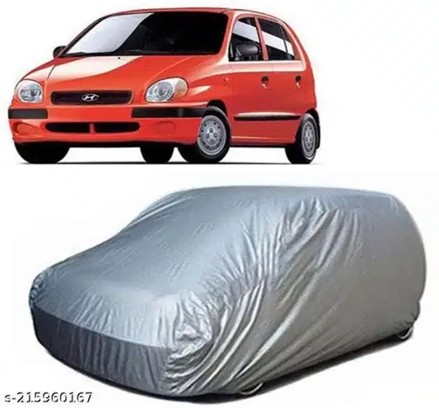 Taffeta Waterproof Car Cover for Hyundai Santro, Multicolor