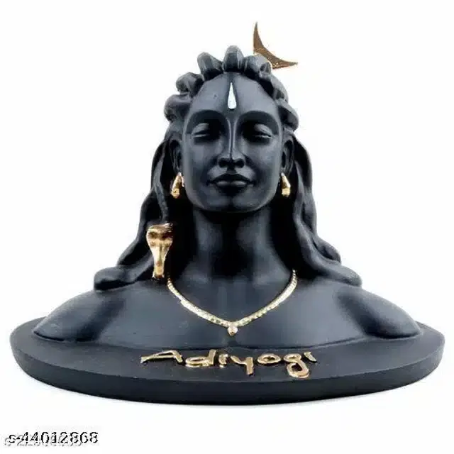 Poly Resin Adiyogi Idol, Black