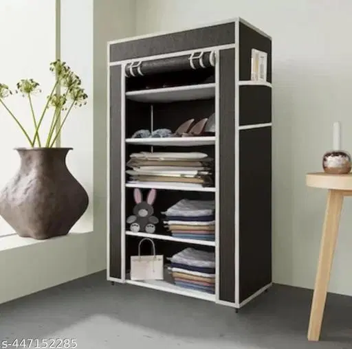 Metal 5 Layer Collapsible Multipurpose Rack, Black