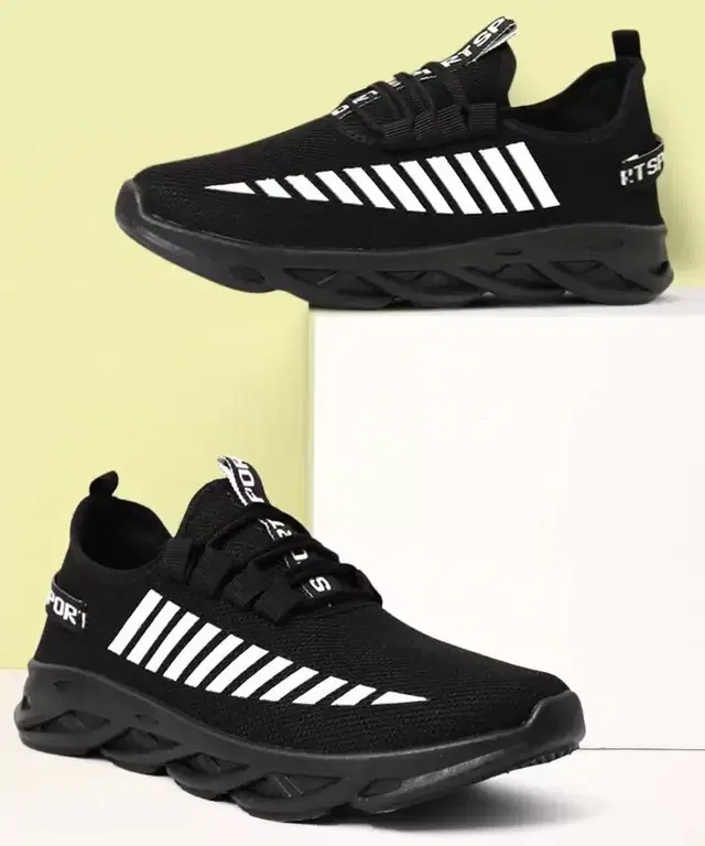 Sport Shoes For Men, Black & White (5)