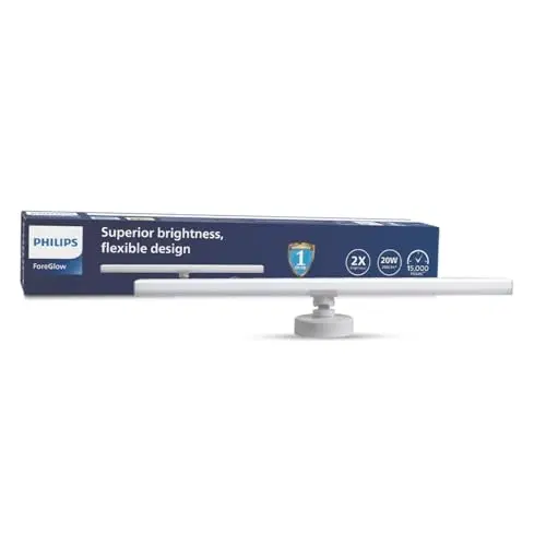 Philips 1.6ft 20w Compact Mirror Light | ForeGlow Decorative Modern Tubelight For Home | Cool Day Light, Pack Of 1
