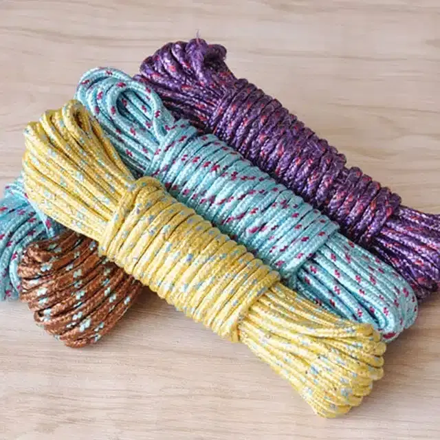 Cotton Rope for Drying Clothes, Pack Of 3, Multicolor, Free Size, B21