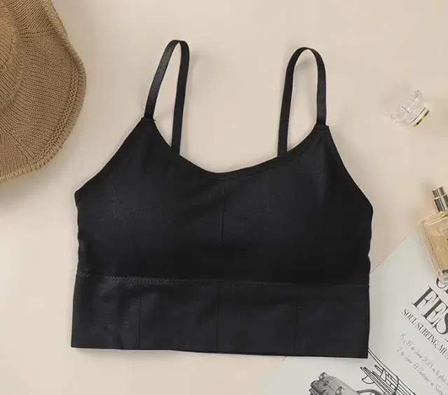 Cotton Blend Padded Camisole Bra for Women (Multicolor, Free Size)